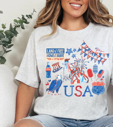Vintage Americana USA Graphic Tee