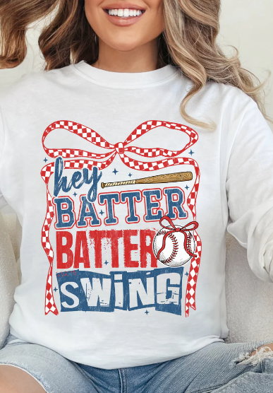 Hey Batter Batter Swing Baseball Shirt